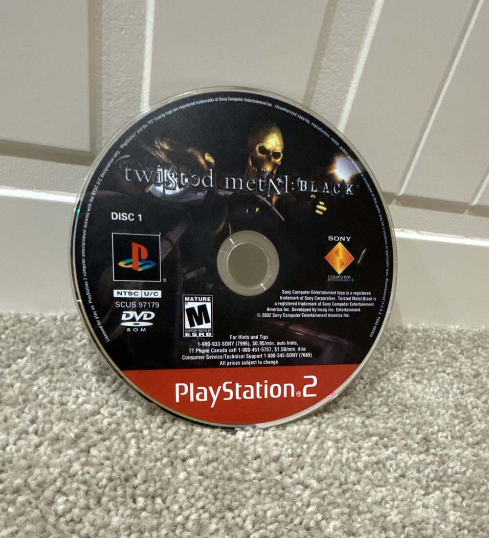 Twisted Metal: Black (Sony PlayStation 2, 2001) only Disc 1